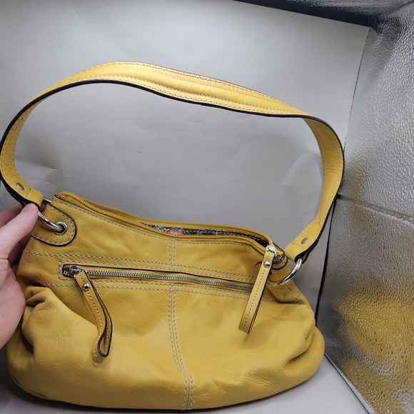 Tignanello Bags Tignanello Mustard Yellow Leather Purse Lined Many